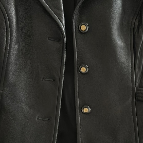 St. John Collection Embossed Soft Genuine Leather Gold Buckle Detail Women’s P - Picture 3 of 16